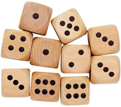 10 Wooden Dice - Big-Addition & Subtraction, Clever Kidz, Counting Numbers & Colour, Dyscalculia, Early years Games & Toys, Early Years Maths, Games & Toys, Learning Difficulties, Maths, Maths Toys, Neuro Diversity, Primary Games & Toys, Primary Maths, Primary Travel Games & Toys, Stock, Table Top & Family Games, Teen Games-Learning SPACE