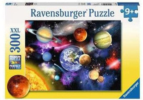 300 Piece Jigsaw Puzzle - Solar System XXL-100-1000 Piece Jigsaw, Outer Space, Ravensburger Jigsaws, S.T.E.M, Stock, World & Nature-Learning SPACE