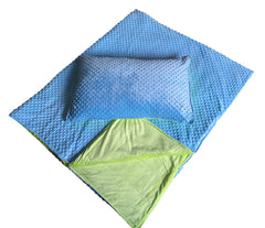 3kg Weighted Blanket & Pillow Case Small (90 x 100)-AllSensory, Autism, Calmer Classrooms, Calming and Relaxation, Comfort Toys, Core Range, Down Syndrome, Helps With, Matrix Group, Neuro Diversity, Nurture Room, Playlearn, Proprioceptive, Sensory Processing Disorder, Sensory Seeking, Sleep Issues, Weighted & Deep Pressure, Weighted Blankets-Blue/Green-Learning SPACE