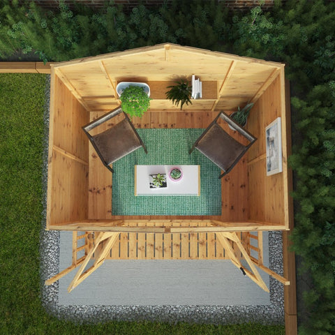 7 x 7 Bournemouth Wooden Summerhouse-Eco Friendly, Forest School & Outdoor Garden Equipment, Mercia Garden Products, Sheds, Wellbeing Furniture-Learning SPACE