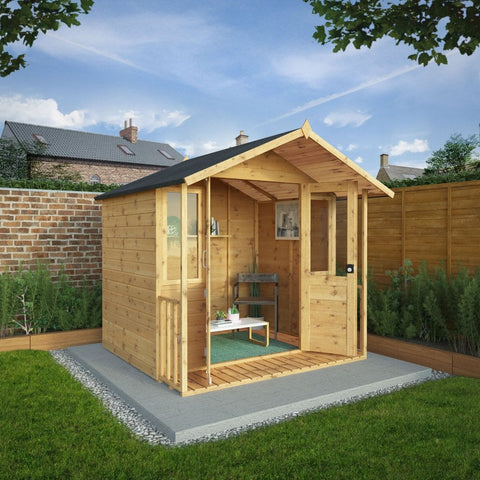 7 x 7 Bournemouth Wooden Summerhouse-Eco Friendly, Forest School & Outdoor Garden Equipment, Mercia Garden Products, Sheds, Wellbeing Furniture-Learning SPACE