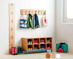 8 Coloured Coat Hook Rail-Cloakroom, Wellbeing Furniture-Learning SPACE