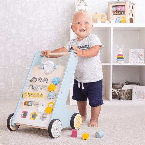 Activity Walker - Sustainably made Baby Walker-Additional Need, Baby Maths, Baby Walker, Bigjigs Toys, Christmas, Christmas 2024, Early Years Maths, Eco Friendly, Gifts For 1 Year Olds, Gifts For 6-12 Months Old, Gross Motor and Balance Skills, Primary Maths, Stock-Learning SPACE