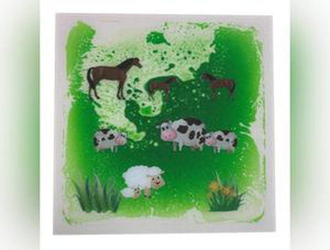 Animal Themed Liquid Floor Tiles Set of 4 - 30cm-Arts & Crafts-AllSensory, Chill Out Area, Eco Friendly, Featured, Helps With, Lumina, Nature Sensory Room, Playlearn, Sensory Floor Tiles, Sensory Flooring, Sensory Processing Disorder, Sensory Seeking, Visual Sensory Toys-Learning SPACE