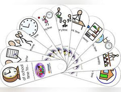 At School Time To Fan-Early Education & Smart Toys-Back To School, Calmer Classrooms, communication, Communication Games & Aids, Deaf & Hard of Hearing, Fans & Visual Prompts, Helps With, Life Skills, Neuro Diversity, Planning And Daily Structure, Play Doctors, Primary Literacy, PSHE, Schedules & Routines, Seasons, Social Stories & Games & Social Skills, Stock, Transitioning and Travel-Learning SPACE