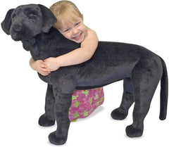 Black Lab Giant Stuffed Animal-Baby Soft Toys, Christmas, Christmas 2024, Comfort Toys, Dolls & Doll Houses, Imaginative Play, Toys for Anxiety, World & Nature-Learning SPACE