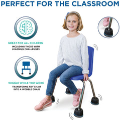 Bouncyband® Wiggle Wobble Chair Feet-ADD/ADHD, Back To School, Bouncyband, Calming and Relaxation, Fidget, Helps With, Movement Breaks, Movement Chairs & Accessories, Neuro Diversity, Playlearn, Seasons, Seating, Stress Relief, Wellbeing Furniture-Learning SPACE