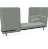 BuzziSpark Sound Reducing Sofa-Armchair, bespoke, booth, Buzzi Space, Full Size Seating, Noise Reduction, Padded Seating, Seating, Sofa, Wellbeing Furniture-Original AG103 - Right open (3 Person)-High-Hazy Grey - TRCS+ 9107-Learning SPACE