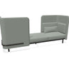 BuzziSpark Sound Reducing Sofa-Armchair, bespoke, booth, Buzzi Space, Full Size Seating, Noise Reduction, Padded Seating, Seating, Sofa, Wellbeing Furniture-Original AG103 - Right open (3 Person)-Low-Hazy Grey - TRCS+ 9107-Learning SPACE