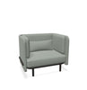 BuzziSpark Sound Reducing Sofa-Armchair, bespoke, booth, Buzzi Space, Full Size Seating, Noise Reduction, Padded Seating, Seating, Sofa, Wellbeing Furniture-Sofa AG111 (1 Person)-Low-Hazy Grey - TRCS+ 9107-Learning SPACE