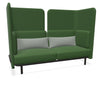 BuzziSpark Sound Reducing Sofa-Armchair, bespoke, booth, Buzzi Space, Full Size Seating, Noise Reduction, Padded Seating, Seating, Sofa, Wellbeing Furniture-Sofa AG112 (2 Person)-High-Hazy Green - TRCS+ 9704-Learning SPACE