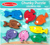 Chunky Puzzle - Fish Colours-Baby Maths, Down Syndrome, Early Years Maths, Primary Maths, Sound. Peg & Inset Puzzles, Stock, Underwater Sensory Room-Learning SPACE