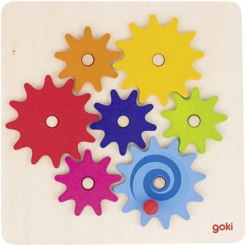 Cogwheel Fun Board-Additional Need, AllSensory, Down Syndrome, Early years Games & Toys, Early Years Sensory Play, Fine Motor Skills, Gifts For 3-5 Years Old, Goki Toys, Helps With, Primary Games & Toys, Stock-Learning SPACE