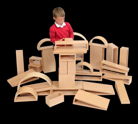 Construction Blocks (40Pk)-Building Blocks, Cerebral Palsy, Cosy Direct-Learning SPACE