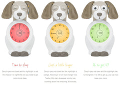 Davy The Dog - Sleep Trainer, Nightlight, Alarm Clock - Pink-Autism, Calmer Classrooms, Core Range, Helps With, Neuro Diversity, Planning And Daily Structure, PSHE, Schedules & Routines, Sleep Issues-Learning SPACE