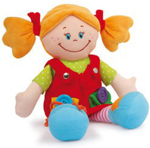 Fine Motor Rag Doll-Baby Soft Toys, Dolls & Doll Houses, Gifts For 2-3 Years Old, Imaginative Play, Matrix Group, Puppets & Theatres & Story Sets, Small Foot Wooden Toys-Chiara-Learning SPACE