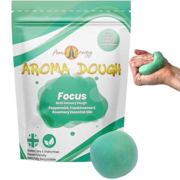 Focus Aroma Dough | Aromatherapy Multi Sensory Playdough-ADD/ADHD, AllSensory, Aroma Dough, Arts & Crafts, Calming and Relaxation, Craft Activities & Kits, Early Arts & Crafts, Helps With, Modelling Clay, Neuro Diversity, Primary Arts & Crafts, Sensory Processing Disorder, Sensory Seeking, Sensory Smells, Tactile Toys & Books, Toys for Anxiety-Learning SPACE