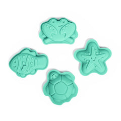 Garden Eggshell Green Character Sand Moulds-Baby Bath. Water & Sand Toys, Bigjigs Toys, Forest School & Outdoor Garden Equipment, Messy Play, Outdoor Sand & Water Play, Outdoor Sand Pits, Sand, Sand & Water, Seasons, Sensory Garden, Spring, Summer, Toy Garden Tools, Water & Sand Toys-Learning SPACE