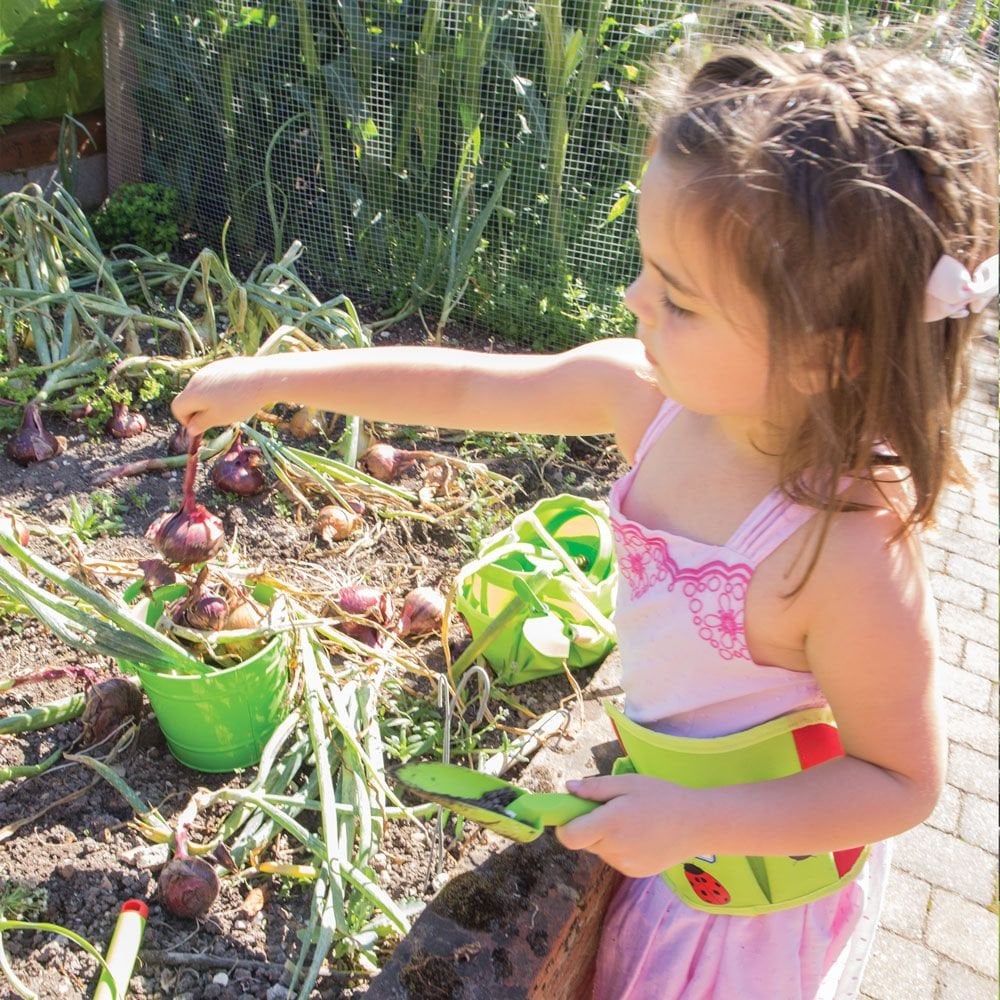 Gardening Tools - Green Bucket Childrens-Bigjigs Toys, Calmer Classrooms, Forest School & Outdoor Garden Equipment, Helps With, Messy Play, Outdoor Sand & Water Play, Pollination Grant, Seasons, Sensory Garden, Spring, Stock, Toy Garden Tools-Learning SPACE