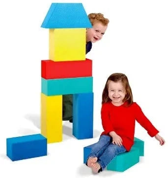 Giant Foam Soft Building Blocks (16pcs)-Additional Need, AllSensory, Baby Sensory Toys, Baby Soft Play and Mirrors, Baby Soft Toys, Building Blocks, Edushape Toys, Engineering & Construction, Farms & Construction, Fine Motor Skills, Gifts For 3-6 Months, Gifts For 6-12 Months Old, Imaginative Play, Maths, Primary Maths, S.T.E.M, Shape & Space & Measure, Stacking Toys & Sorting Toys, Stock, Strength & Co-Ordination-Learning SPACE