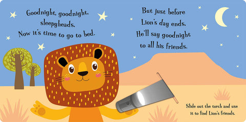 Goodnight Lion - Magic Torch Book-AllSensory, Baby Books & Posters, Calmer Classrooms, Core Range, Early Years Books & Posters, Helps With, Sensory Seeking, Sleep Issues, Tactile Toys & Books, Transitioning and Travel-Learning SPACE