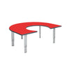 Height Adjustable Rainbow Range Table-Classroom Furniture, Classroom Table, Height Adjustable, Horseshoe, Metalliform, Table, Wellbeing Furniture-Red-Learning SPACE