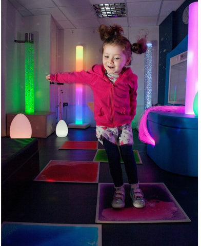 Large Liquid Filled Sensory Floor Tile - Single-AllSensory, Calming and Relaxation, Down Syndrome, Helps With, Lumina, Matrix Group, Playlearn, Sensory Floor Tiles, Sensory Flooring, Sensory Processing Disorder, Sensory Seeking, Teen Sensory Weighted & Deep Pressure, Visual Sensory Toys-Learning SPACE