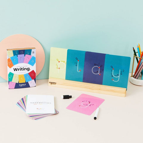 Learn Writing Flashcards-Back To School, Dyslexia, Early Years Literacy, Handwriting, Happy Little Doers, Learn Alphabet & Phonics, Learning Difficulties, Neuro Diversity, Primary Literacy, Seasons-Learning SPACE