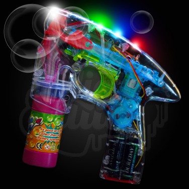 Light Up Bubble Gun-Bubbles, Sensory Light Up Toys-Learning SPACE