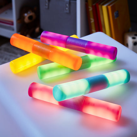 Light Up and Glow Cylinders-AllSensory, Sensory Light Up Toys, TTS Toys-Learning SPACE