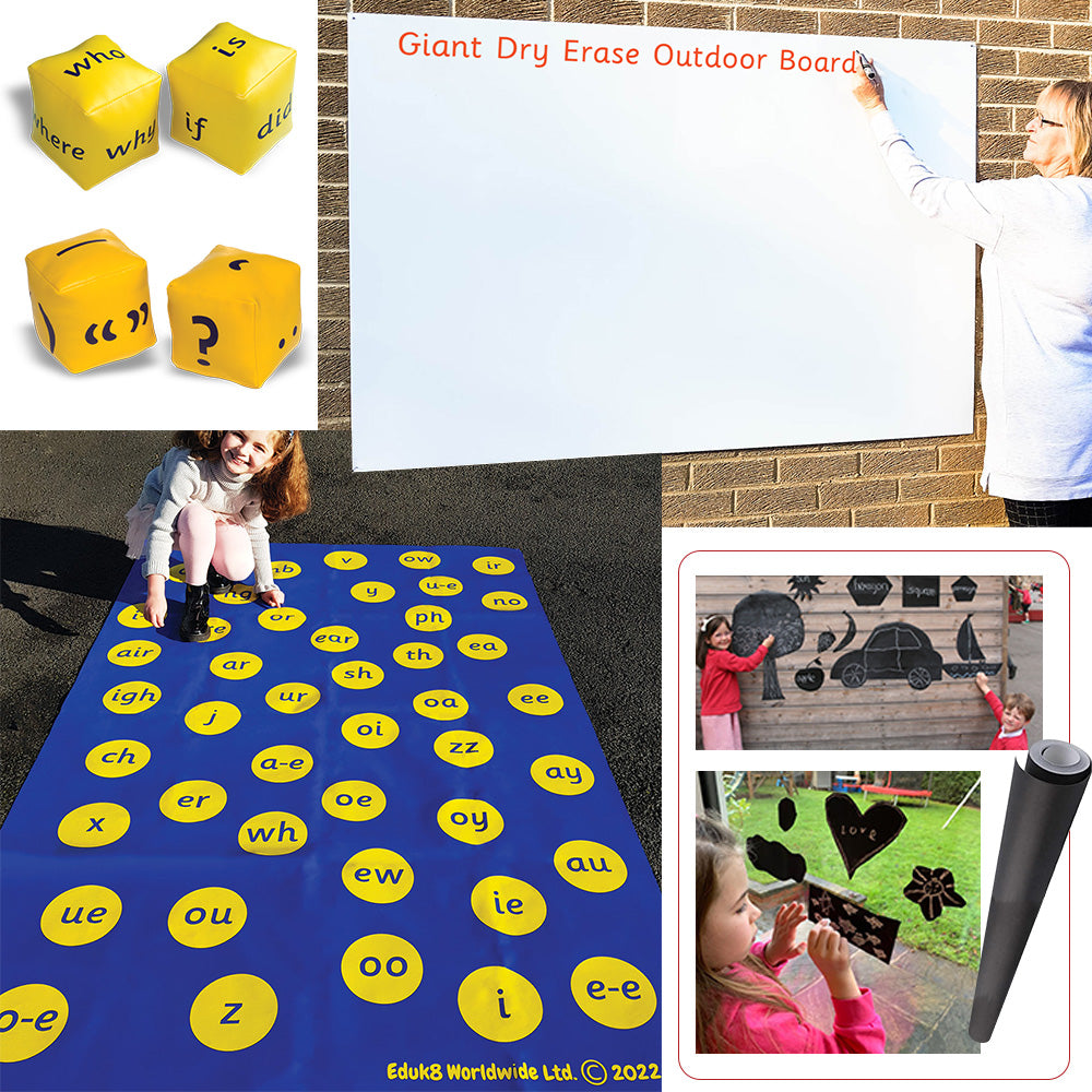 Literacy In The Playground-Classroom Packs, Early Years Literacy, EDUK8, English, Literacy, Literacy Toys, Playground, Playground Equipment, Playground Wall Art & Signs, Primary Literacy-Learning SPACE