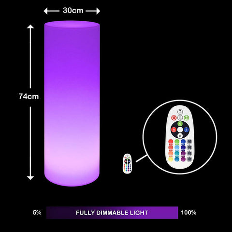 Lumina Colour Changing Cylinder-Novelty Lighting-ADD/ADHD, Autism, Calming and Relaxation, Colour Columns, Helps With, Lumina, Neuro Diversity, Playlearn, Rainbow Theme Sensory Room, Teenage Lights-Learning SPACE