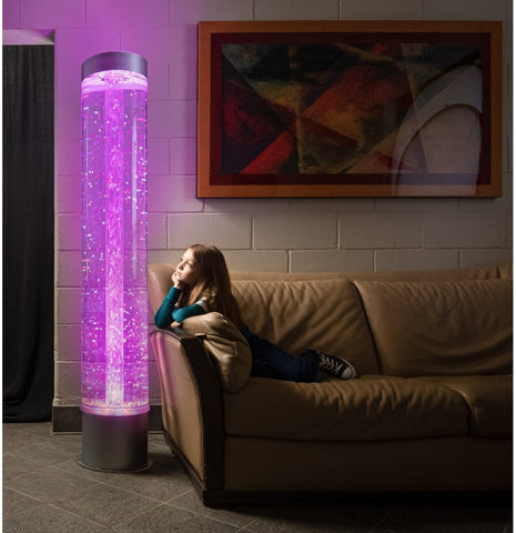 Lumina Extra Wide 1.5m Bubble Tube - With Floating Balls and Remote-Bubble Tubes, Calming and Relaxation, Helps With, Lumina, Playlearn, Stock-Learning SPACE