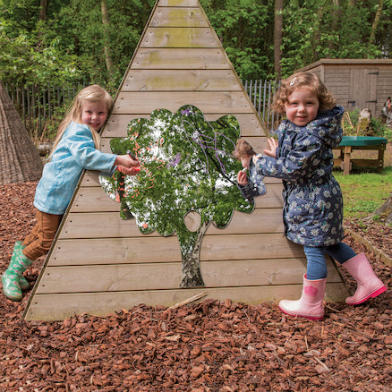 Mark Making Mirror Trees, for Playgrounds and Sensory Rooms-AllSensory, Nature, Nature Learning Environment, Nature Sensory Room, Playground Equipment, Playground Wall Art & Signs, Sensory Mirrors, Sensory Wall Panels & Accessories, TTS Toys-Learning SPACE