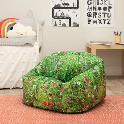 Meadow Children's Bean Bag-Bean Bags, Bean Bags & Cushions, Chill Out Area, Eden Learning Spaces, Nature Learning Environment, Nature Sensory Room, Nurture Room, Sensory Room Furniture, Wellbeing Furniture-Learning SPACE