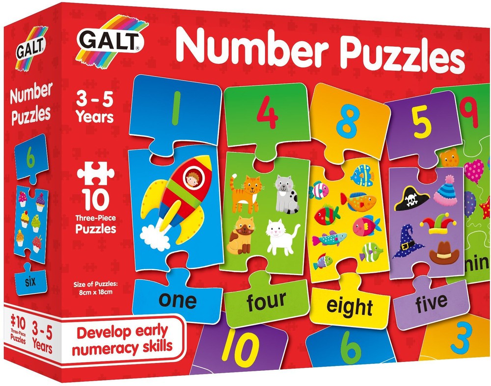 Number Puzzles - Develop early counting skills-Counting Numbers & Colour, Dyscalculia, Early Years Maths, Galt, Gifts For 2-3 Years Old, Maths, Maths Toys, Neuro Diversity, Primary Maths, Stock-Learning SPACE