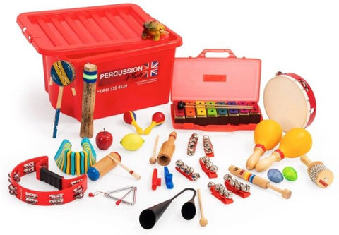 Percussion Workshop sensory pack-Sensory toy-Calmer Classrooms, Classroom Packs, Helps With, Learning Activity Kits, Music, Percussion Plus, Primary Music, Sensory, sensory activity, Sensory Boxes, Sound Equipment, Stock-Learning SPACE