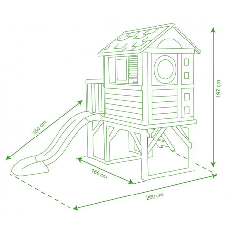 Playhouse On Stilts-Baby Slides, Imaginative Play, Play Houses, Playground Equipment, Playhouses, Pretend play, Role Play, Smoby-Learning SPACE