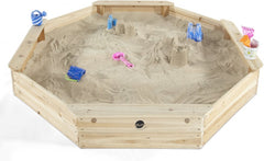 Plum® Giant Wooden Sand Pit [Natural]-Classroom Resources, Eco Friendly, Educational Play, Messy Play, Outdoor Play, Outdoor Sand & Water Play, Playground Equipment, Plum Play, Sand, Sand & Water, Sand Pit, Seasons, Stock, Summer-Learning SPACE