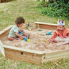 Plum® Giant Wooden Sand Pit [Natural]-Classroom Resources, Eco Friendly, Educational Play, Messy Play, Outdoor Play, Outdoor Sand & Water Play, Playground Equipment, Plum Play, Sand, Sand & Water, Sand Pit, Seasons, Stock, Summer-Learning SPACE