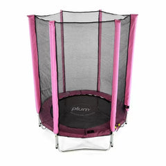 Plum® Pink Junior Trampoline and Enclosure – 4ft-Bounce, Plum Play, Plum Products Ltd, Trampolines-Learning SPACE