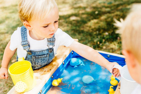 Plum® Surfside Sand & Water Table [Natural]-Children's Wooden Seating, Eco Friendly, Forest School & Outdoor Garden Equipment, Messy Play, Nature Learning Environment, Outdoor Furniture, Outdoor Sand & Water Play, Picnic Table, Plum Play, S.T.E.M, Sand, Sand & Water, Science Activities, Seating, Table, Wooden Table-Learning SPACE