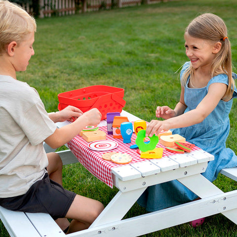 Pretendables Picnic Basket Set-Early years Games & Toys, Fat Brain Toys, Games & Toys, Gifts For 3-5 Years Old, Play Food, Pretend play, Role Play, Summer-Learning SPACE