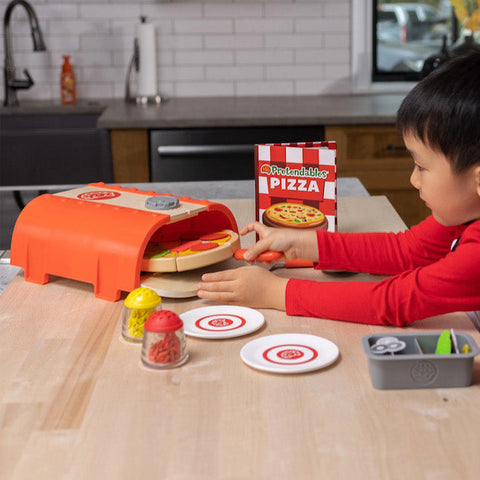 Pretendables Pizza Oven Set-Early years Games & Toys, Fat Brain Toys, Games & Toys, Gifts For 3-5 Years Old, Kitchens & Shops & School, Play Food, Play Kitchen Accessories, Pretend play, Role Play-Learning SPACE