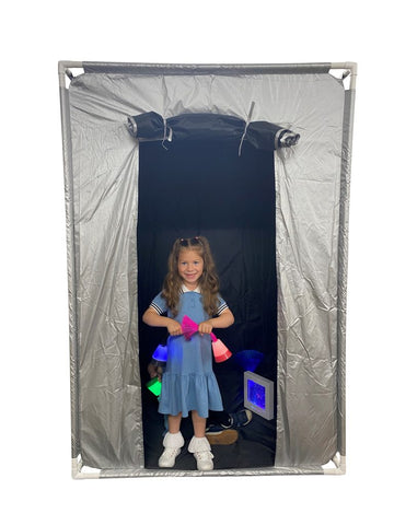 1.2m x 1.8m Giant Dark Den Tent-Black-Out Dens, Calming and Relaxation, Helps With, Meltdown Management, Play Dens, Playlearn, Portable Sensory Rooms, Reading Den, Sensory Dens, Stock-Learning SPACE