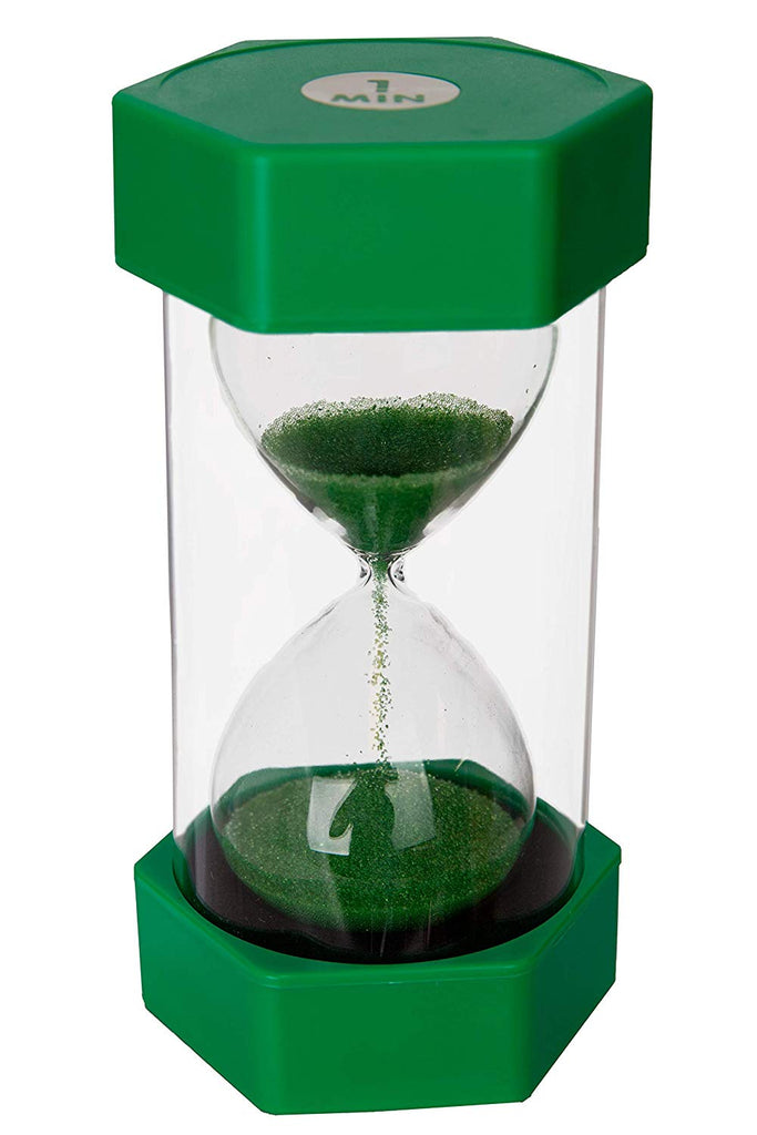 Medium Sand Timer - 1 Minute Green-AllSensory, Back To School, Classroom Resources, Educational Classroom Materials, Educational Play, Maths, Playlearn, Primary Maths, PSHE, Sand Timers & Timers, Schedules & Routines, Seasons, Sensory Seeking, Stock, Time, Visual Sensory Toys-Learning SPACE