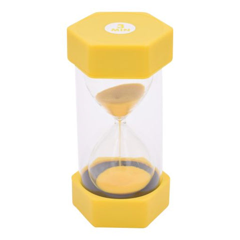 Medium Sand Timer - 3 Minutes (Yellow)-AllSensory, Classroom Resources, Discontinued, Educational Classroom Materials, Educational Play, Maths, Playlearn, Primary Maths, PSHE, Sand Timers & Timers, Schedules & Routines, Sensory Seeking, Stock, Time, Visual Sensory Toys-Learning SPACE