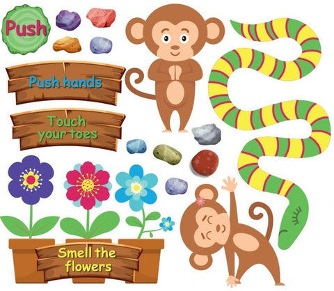 Sensory Pathway Small Pack: 10-15m-ADD/ADHD, Movement Breaks, Neuro Diversity, Sensory Flooring, Sensory Paths, Stock-Learning SPACE