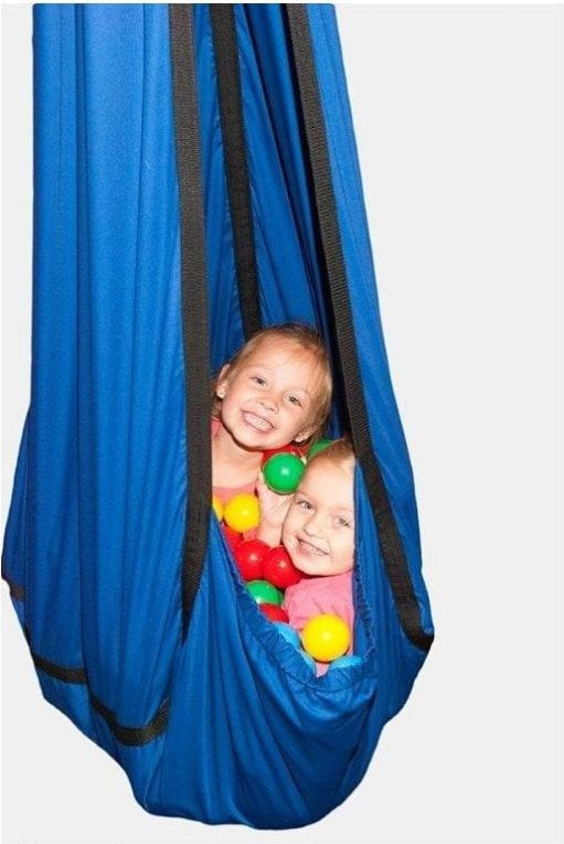 Sensory Therapeutic Hammock with Plastic Balls-Additional Need, Calming and Relaxation, Gross Motor and Balance Skills, Hammocks, Helps With, Indoor Swings, Planning And Daily Structure, Playlearn, Stock, Strength & Co-Ordination, Teen & Adult Swings, Vestibular-Learning SPACE