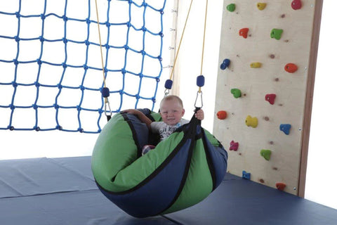 Sensory Therapeutic Swing - Suspended Pear Beanbag-Additional Need, Bean Bags, Bean Bags & Cushions, Calming and Relaxation, Gross Motor and Balance Skills, Hammocks, Helps With, Indoor Swings, Nurture Room, Outdoor Swings, Playlearn, Proprioceptive, Stock, Teen & Adult Swings, Vestibular-Learning SPACE